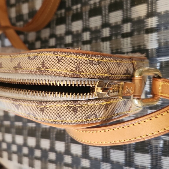 Louis Vuitton Monogram Vintage Mini Lin Juliet MM Shoulder Bag Brown - Picture 14 of 17